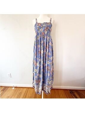 Millibon Women Floral Maxi Dress Small Bloomcore Boho Romantic Beach Vacation